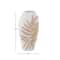 White Polystone Boho Style Vase, 18" x 10" x 6"